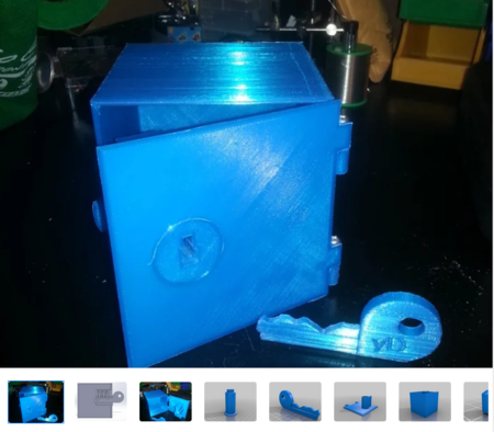  Young derek's treasure safe  3d model for 3d printers