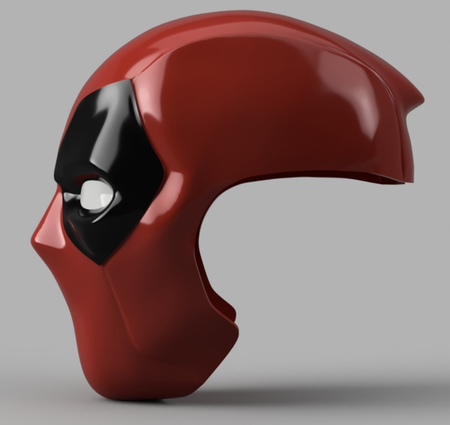  Deadpool mask  3d model for 3d printers