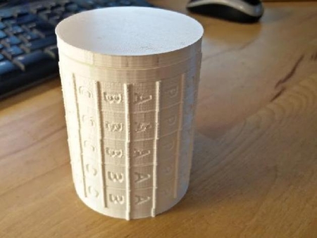  Kryptex as container programmable no glue da vinci code geocaching container  3d model for 3d printers