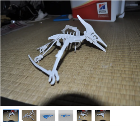 Pterodactilus de puzzle en 3D, dino