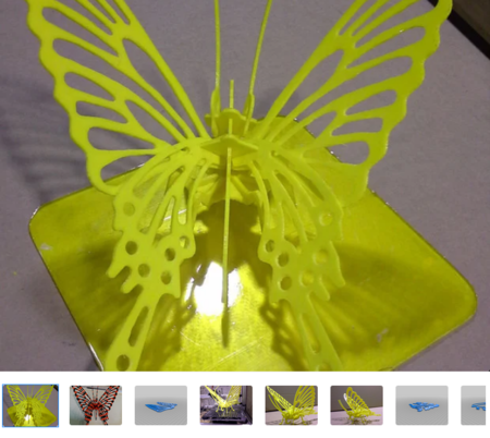  Butterfly big 3d puzzle - update  3d model for 3d printers