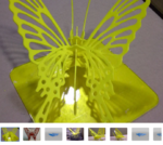 Modelo 3d de Mariposa de gran puzzle en 3d - actualización para impresoras 3d