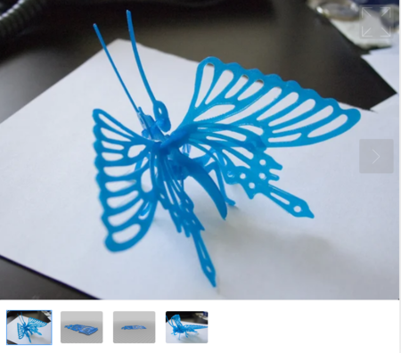 Modelo 3d de Mariposa 3d imprimible para impresoras 3d