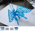 Butterfly 3d printable  3d model for 3d printers