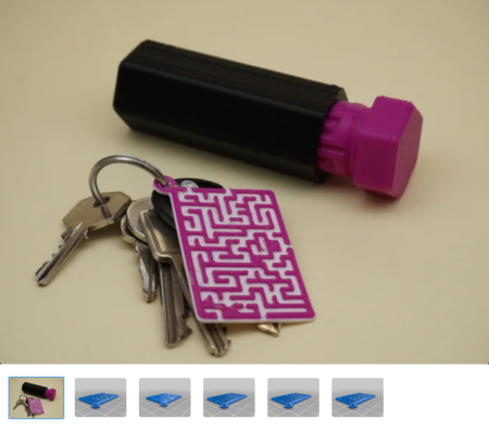Maze/Labyrinth Gift Box Solution Key Chain