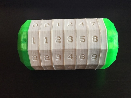 Modelo 3d de Variable numérica cryptex para impresoras 3d