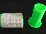 Variable numerical cryptex  3d model for 3d printers