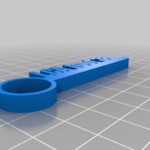  My customized nametag on bar  3d model for 3d printers