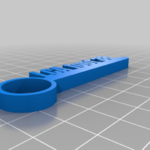 Modelo 3d de Mi personalizadas etiqueta con su nombre en la barra de para impresoras 3d