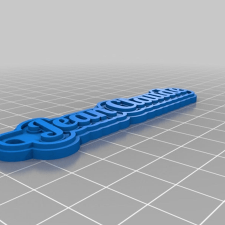  My customized multiline tag or keychain  3d model for 3d printers