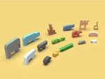  Animals puzzle  3d model for 3d printers