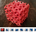 Modelo 3d de Gyroid cubo soma puzzle para impresoras 3d