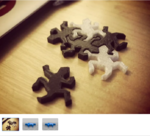  Rep-tile escher puzzle piece  3d model for 3d printers