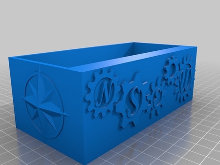  Steampunk puzzle box  3d model for 3d printers