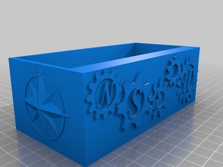 Modelo 3d de Steampunk cuadro de rompecabezas para impresoras 3d