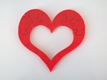  Heart puzzle  3d model for 3d printers