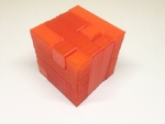  Printable interlocking puzzle #3 - level 4 by bram cohen  3d model for 3d printers