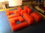  Printable interlocking puzzle #3 - level 4 by bram cohen  3d model for 3d printers