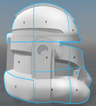  Captain rex's helmet phase 2 (star wars)  3d model for 3d printers