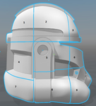 Modelo 3d de El capitán rex el casco de la fase 2 (star wars) para impresoras 3d