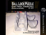 Modelo 3d de Bola de bloqueo de puzzle para impresoras 3d