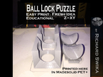  Ball lock puzzle  3d model for 3d printers