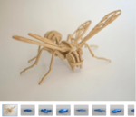 Modelo 3d de Impreso en 3d de la abeja de rompecabezas para impresoras 3d