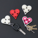  Heart gear keychain  3d model for 3d printers