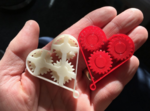  Heart gear keychain  3d model for 3d printers