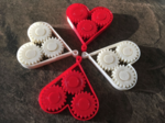  Heart gear keychain  3d model for 3d printers