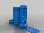  Cylinder maze model 1  3d model for 3d printers