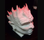 Modelo 3d de Noche, el rey de la máscara de & busto - juego de tronos para impresoras 3d