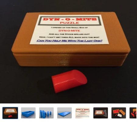  Dyn-o-mite puzzle  3d model for 3d printers