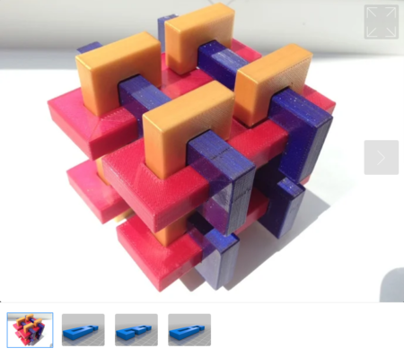  Donald osselaer's faraday 3 puzzle  3d model for 3d printers
