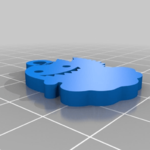  Ghost keychain  3d model for 3d printers