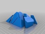  Voronoi fracture print-in-place pyramid puzzle  3d model for 3d printers