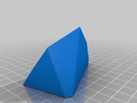 Modelo 3d de De voronoi fractura de impresión en el lugar de la pirámide de puzzle para impresoras 3d