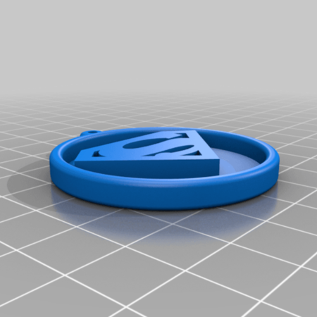  Superman medal  3d model for 3d printers