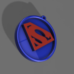  Superman medal  3d model for 3d printers