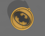 Modelo 3d de Batman medalla para impresoras 3d