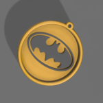 Modelo 3d de Batman medalla para impresoras 3d