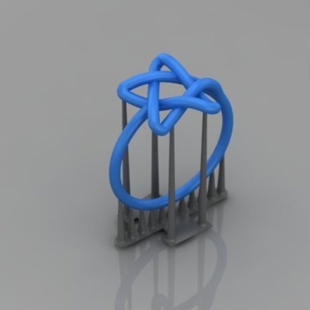 Modelo 3d de Estrella anillo 45 para impresoras 3d