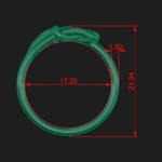  Star ring 45  3d model for 3d printers