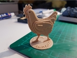  Chicken flat pack puzzle   3d model for 3d printers