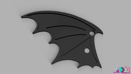  Lace up bat wings  3d model for 3d printers