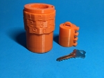  Combination lock container (1000 combinations)  3d model for 3d printers