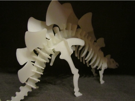 Modelo 3d de Stegosaurus de puzzle en 3d construction kit  para impresoras 3d