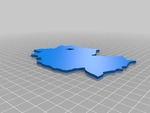 Modelo 3d de Mapa de europa rompecabezas para impresoras 3d