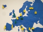 Modelo 3d de Mapa de europa rompecabezas para impresoras 3d