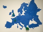 Modelo 3d de Mapa de europa rompecabezas para impresoras 3d